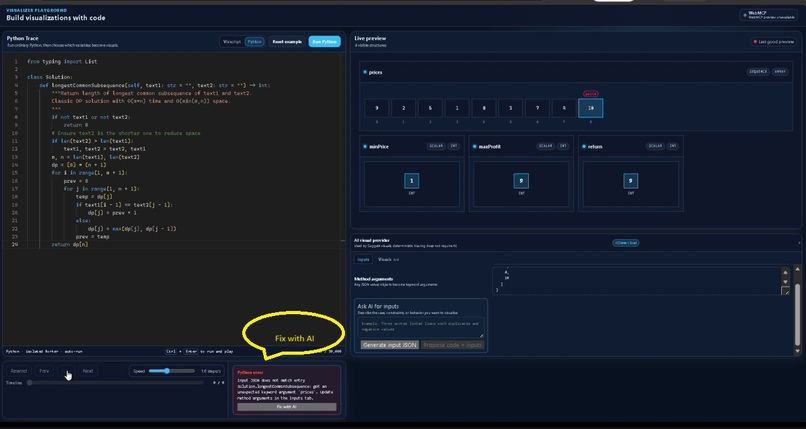 Algorithm Visualizer powered by webMCP – screenshot 2