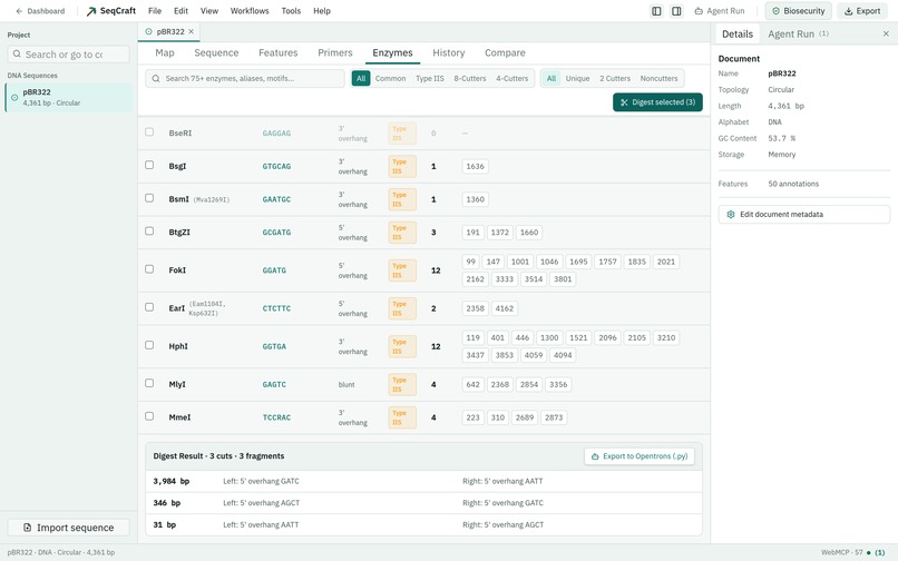 SeqCraft – screenshot 1