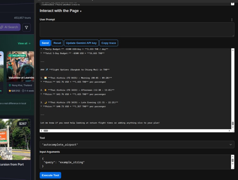 AI-Native Responsible Travel via WebMCP – screenshot 4