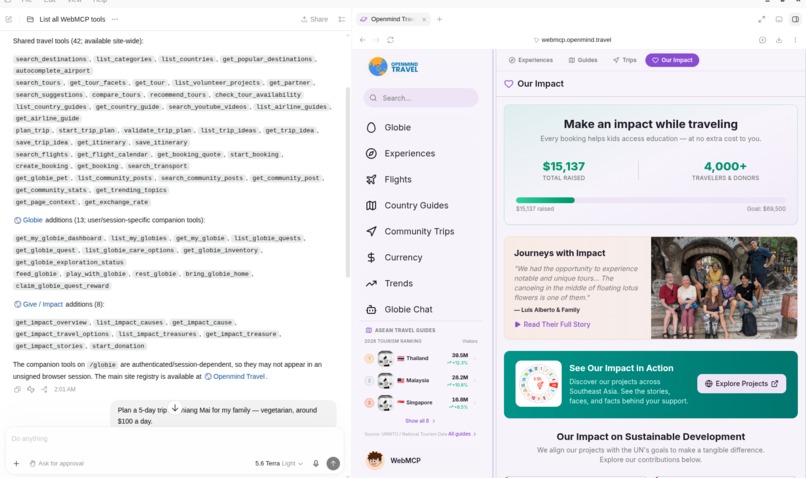 AI-Native Responsible Travel via WebMCP – screenshot 10