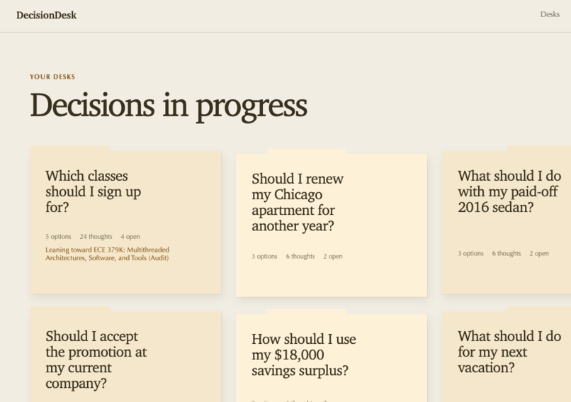 Decision Desk – screenshot 1
