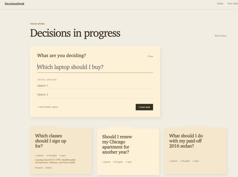 Decision Desk – screenshot 2