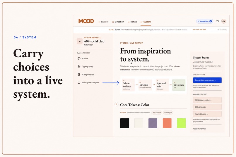 MOOD: A system for creative thinking – screenshot 2