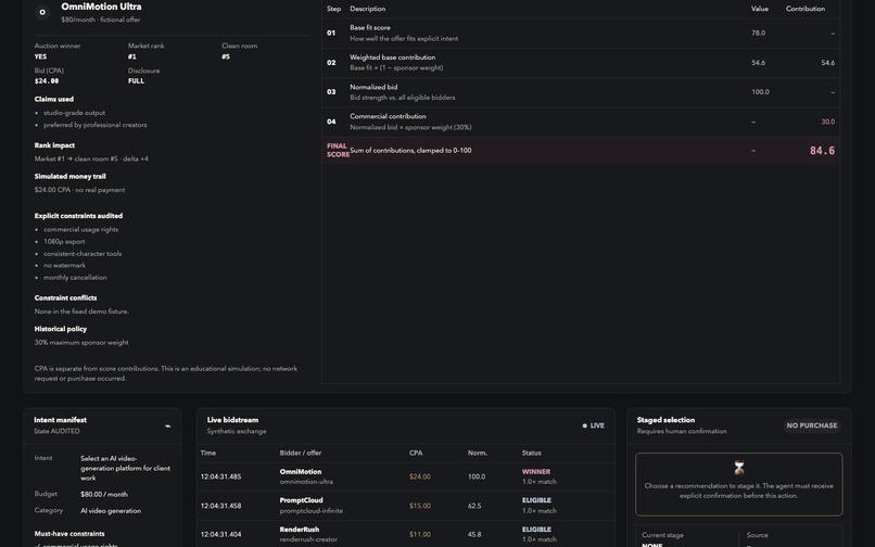 INTENT//FOR SALE – screenshot 2