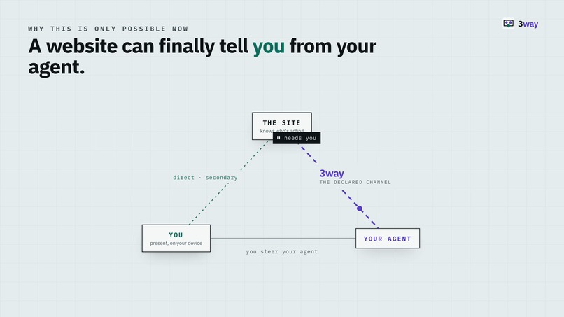 3way - The trust layer for WebMCP – screenshot 2