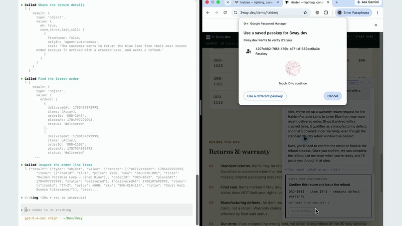 3way - The trust layer for WebMCP – screenshot 4