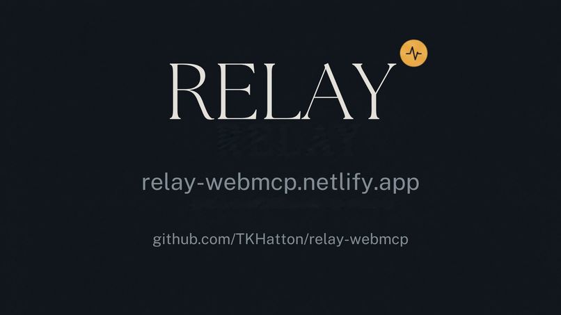 Relay WebMCP – screenshot 2