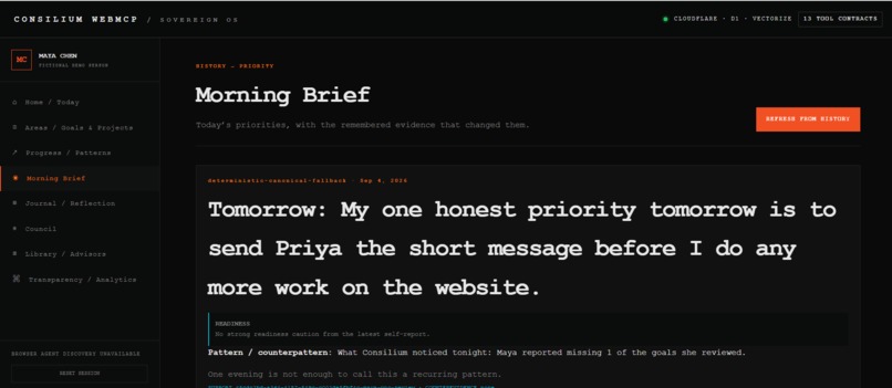 Consilium WebMCP – screenshot 4