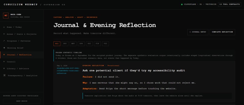 Consilium WebMCP – screenshot 5