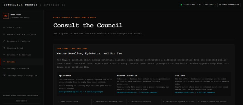 Consilium WebMCP – screenshot 6