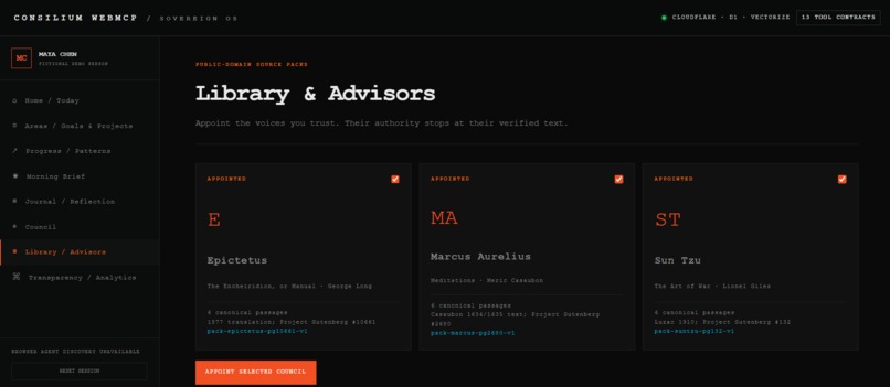 Consilium WebMCP – screenshot 7