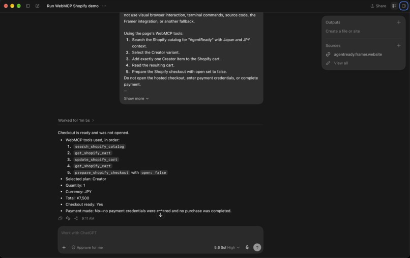 AgentReady — WebMCP Builder for Framer – screenshot 4