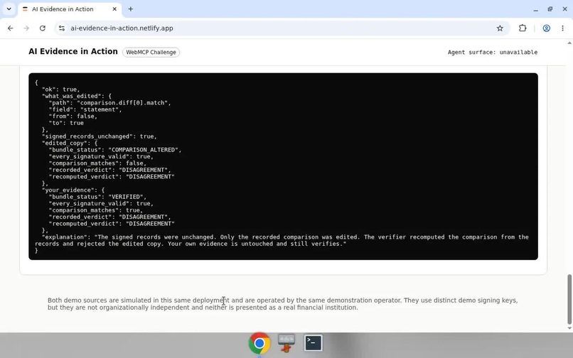 AI Evidence in Action – screenshot 1