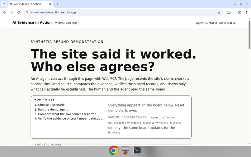 AI Evidence in Action – screenshot 2