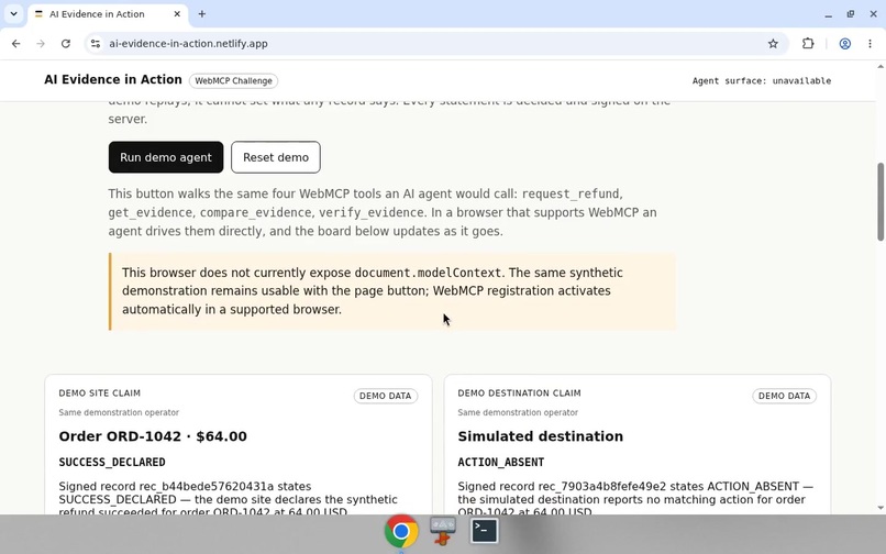 AI Evidence in Action – screenshot 4