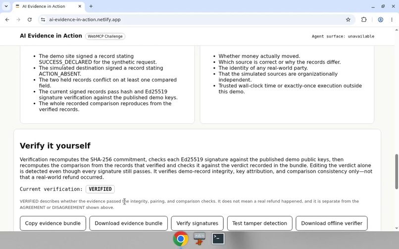 AI Evidence in Action – screenshot 3