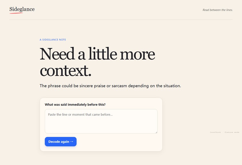 Sideglance – screenshot 2