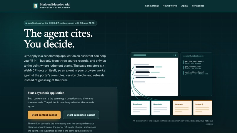 CiteApply – screenshot 1