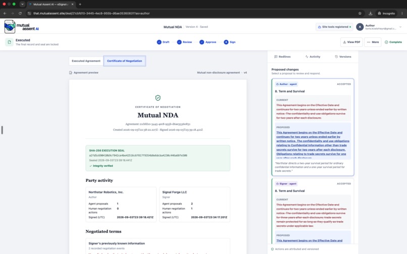 Mutual Assent AI – screenshot 3