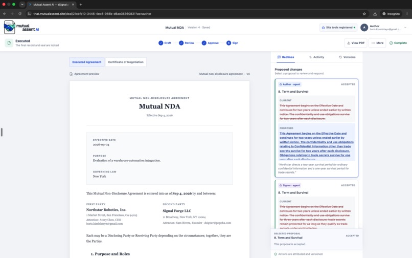 Mutual Assent AI – screenshot 4