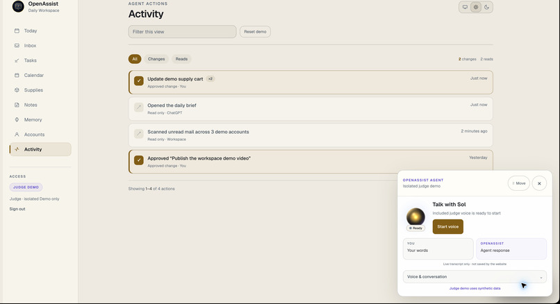 OpenAssist Daily Workspace – screenshot 8