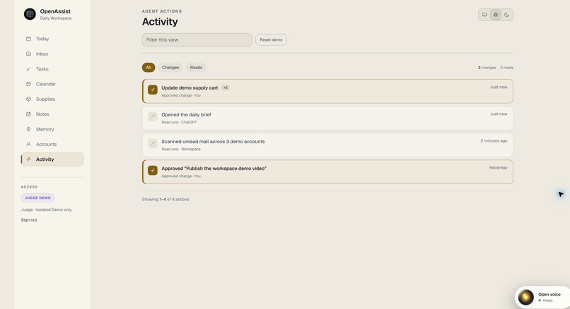 OpenAssist Daily Workspace – screenshot 7