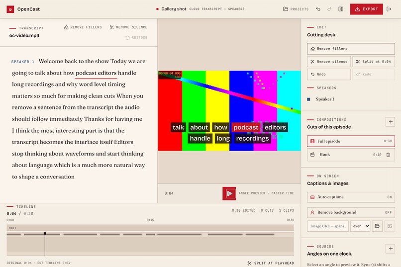OpenCast – screenshot 2