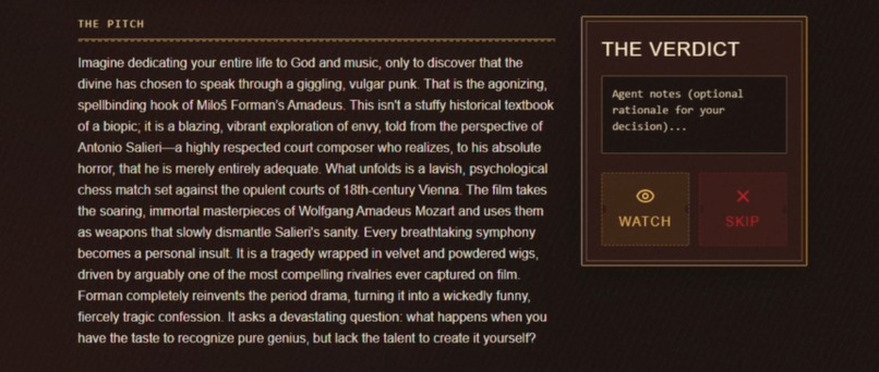 Cold Case Cinema: The Pitch – screenshot 3