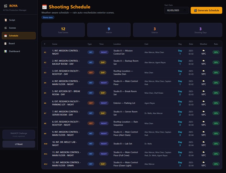 ROYA | رؤية — AI Film Production Manager – screenshot 1