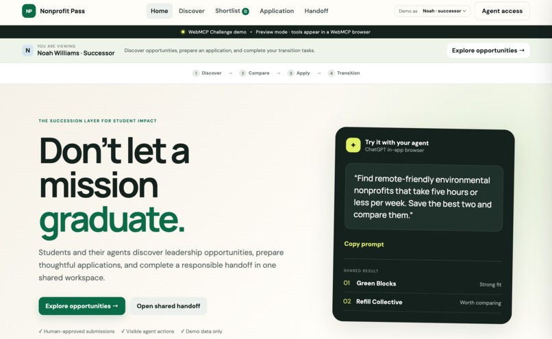 Nonprofit Pass – screenshot 1