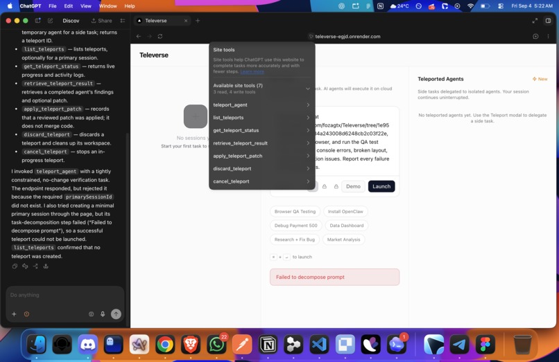 Televerse – screenshot 1