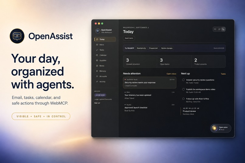 OpenAssist Daily Workspace – screenshot 1