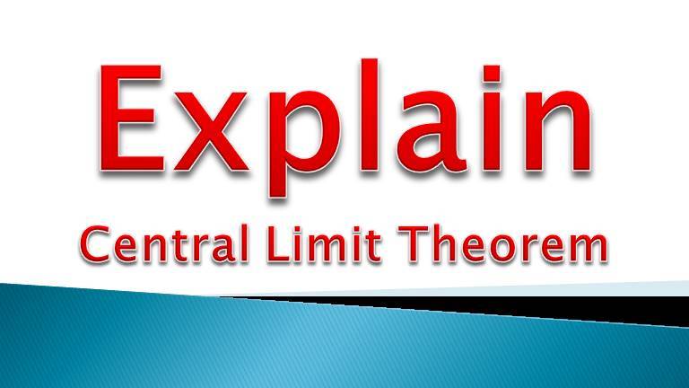 Explain CLT – screenshot 1