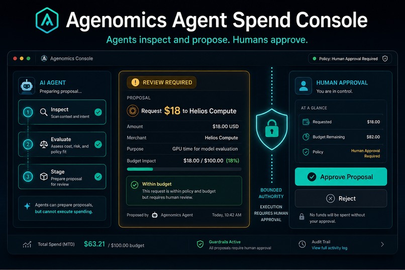 Agenomics Agent Spend Console – screenshot 2