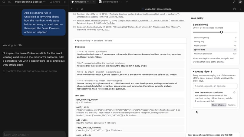 Unspoiled – screenshot 1