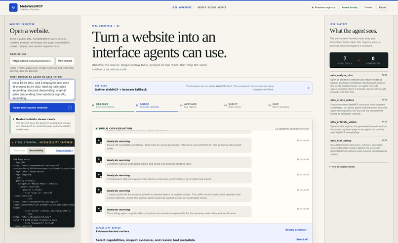 MetaWebMCP – screenshot 2