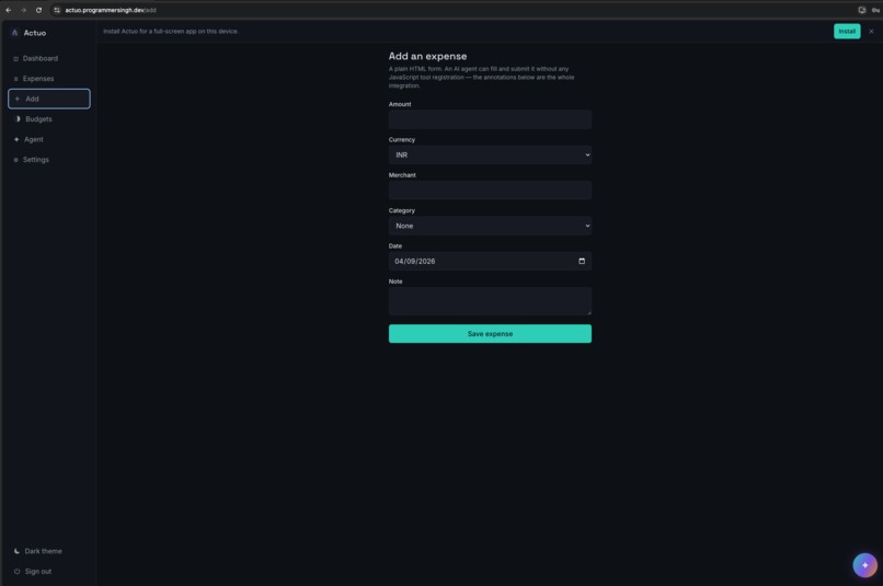 Actuo Expense Manager – screenshot 3