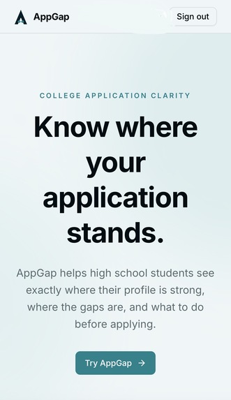 AppGap – screenshot 1