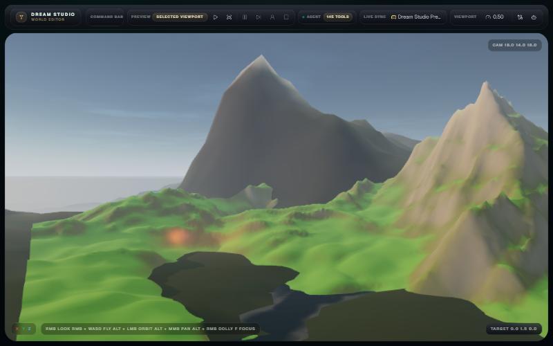Morphus - the 3D world editor your agent can operate – screenshot 1