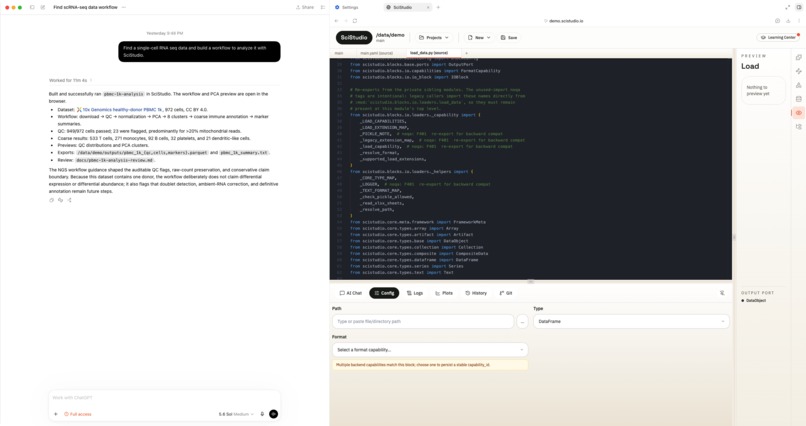 SciStudio-web – screenshot 4