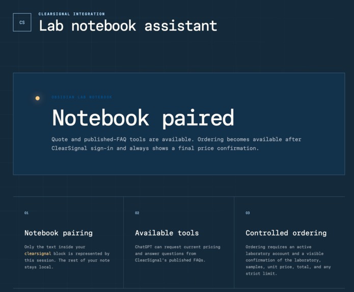 Ordering an Endotoxin Assay from My Lab Notebook – screenshot 1