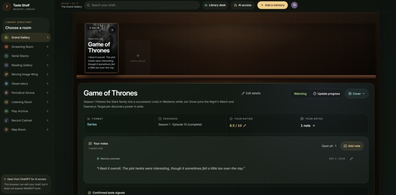 TasteShelf – screenshot 4