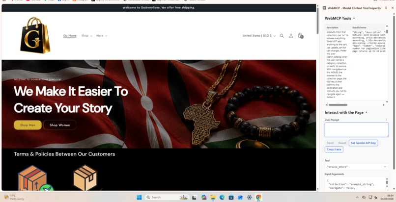 WebMCP-Project-GodreryToneShopify-Storefront-Testing-Project – screenshot 3