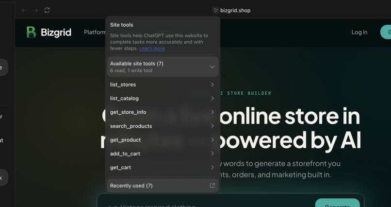 Bizgrid – screenshot 2