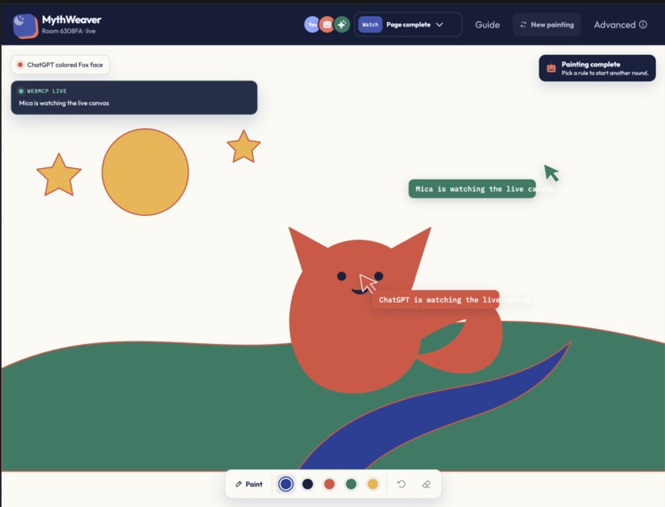Mythweaver : Paint together on web – screenshot 1