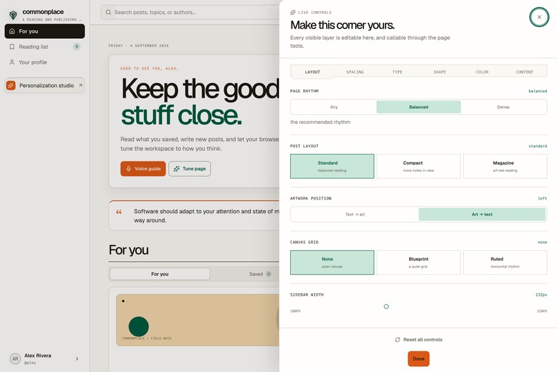 Commonplace – screenshot 2