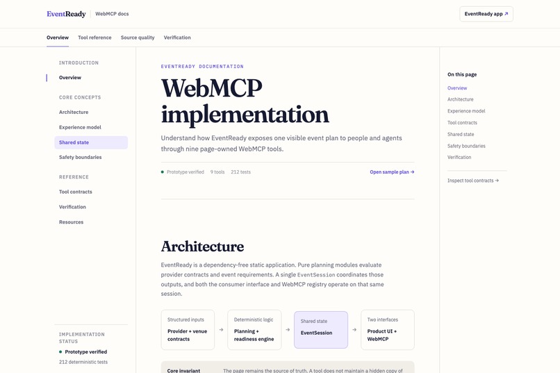 EventReady – screenshot 1