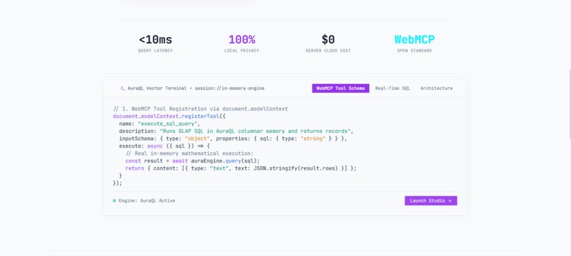 AuraQL — Zero-Server AI Analytics Engine – screenshot 2