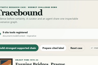 Tracebound — Provenance Research Without Inventing History