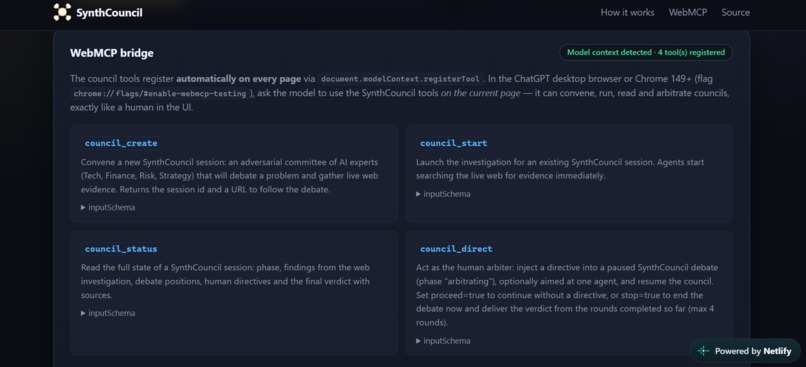 SynthCouncil – screenshot 1